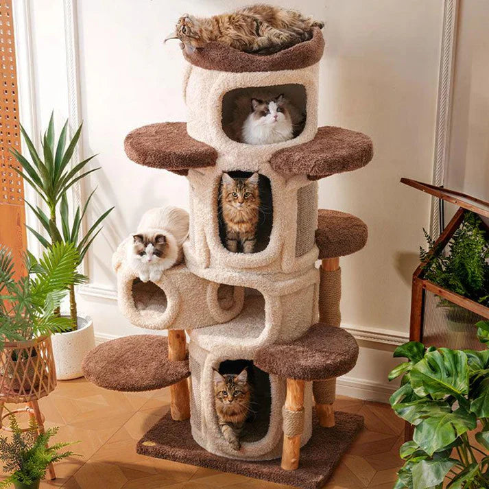 Torre Felina Premium - Feita para seu pet brincar e explorar
