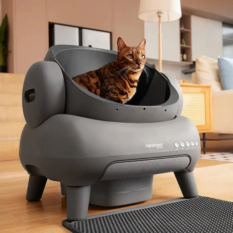 AutoCat M1 Caixa de areia automática para gatos - Com controle por aplicativo e auto-limpeza elétrica inteligente