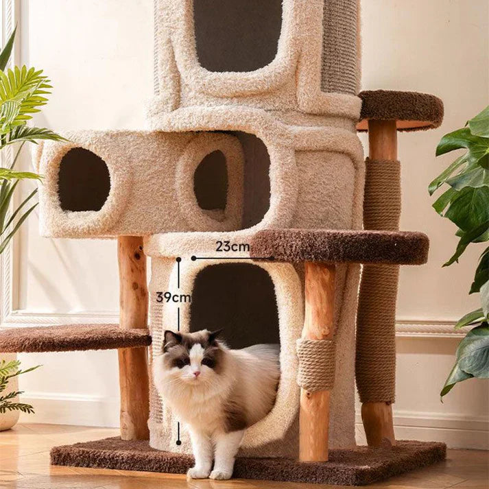 Torre Felina Premium - Feita para seu pet brincar e explorar