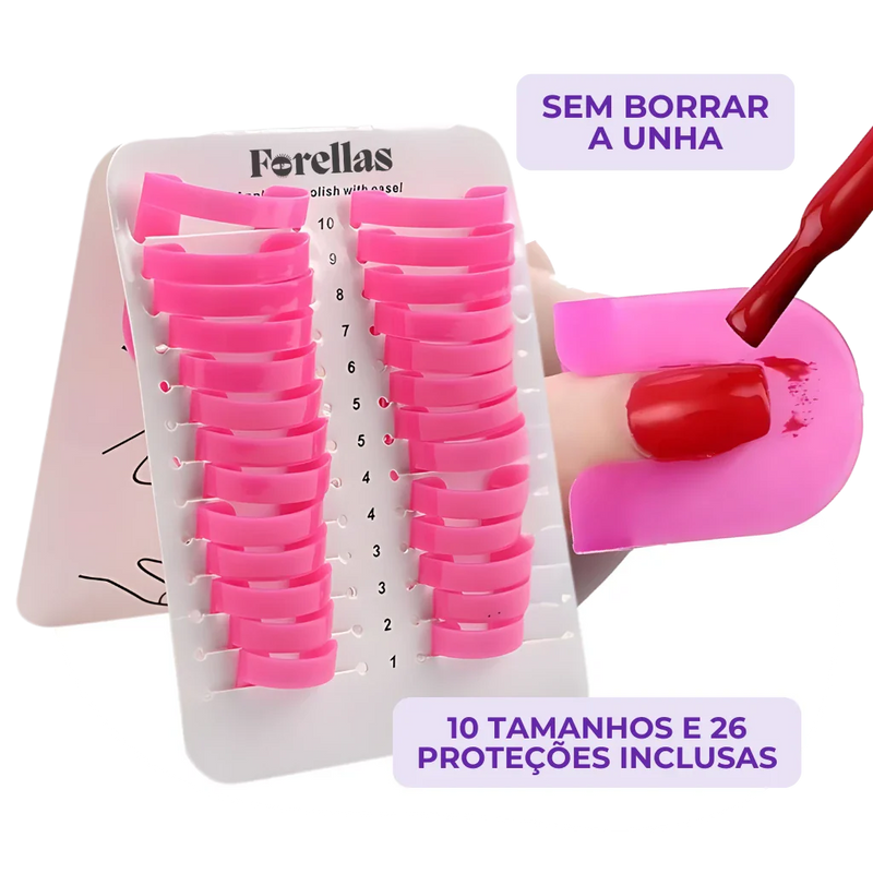 Kit para Unhas sem Borrar - Pinte com Precisão e Facilidade!