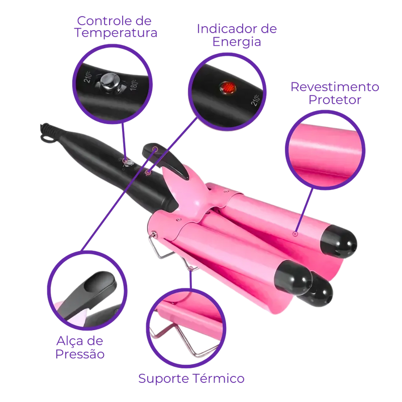 Triondas para Cabelo - Ondas Perfeitas em Poucos Segundos!