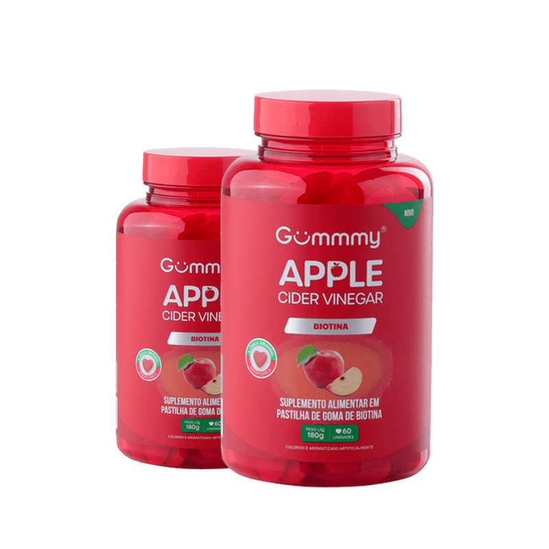 Gummy® Vinagre de Maçã - Inibidor de apetite natural em Goma - 2 Potes