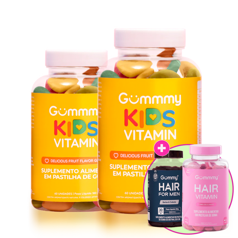 Kit Gummy Essencial Família