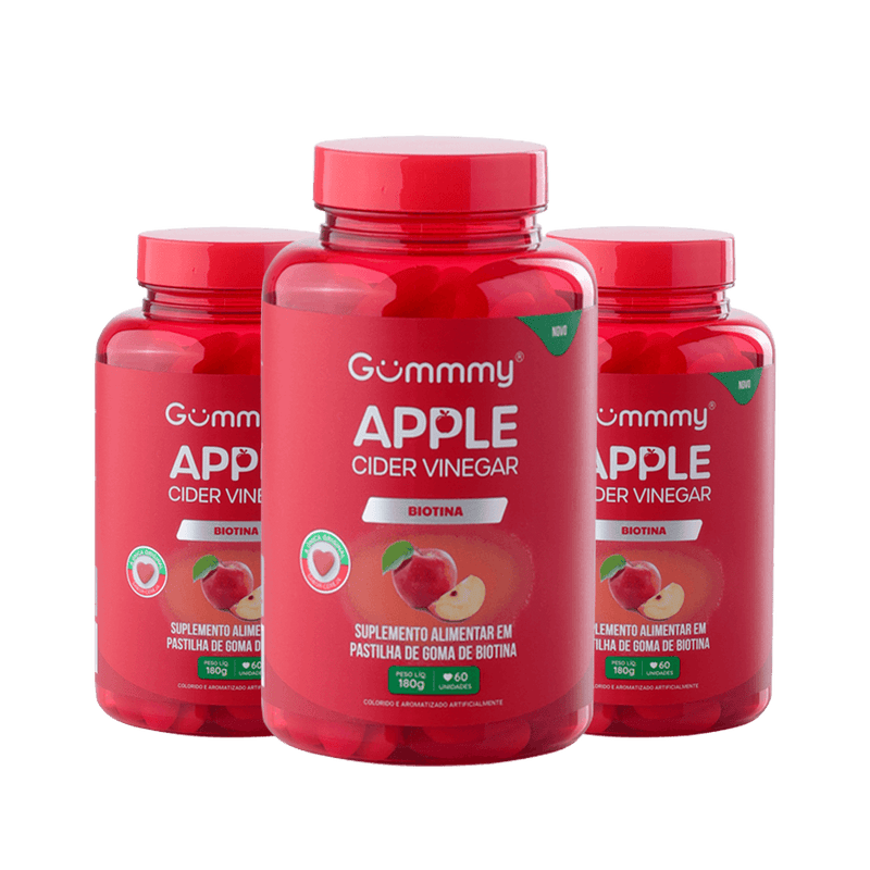 3 Gummy® Vinagre de Maçã - 180 g