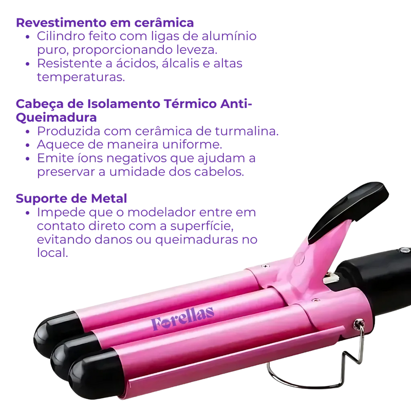 Triondas para Cabelo - Ondas Perfeitas em Poucos Segundos!