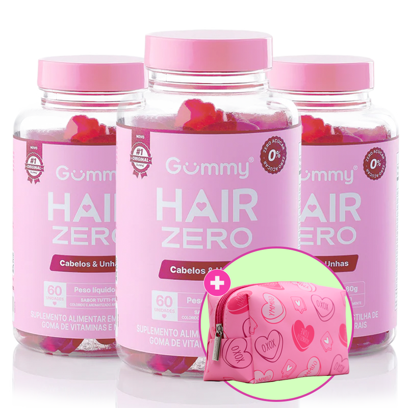 3 Gummy Hair Zero + Necessaire