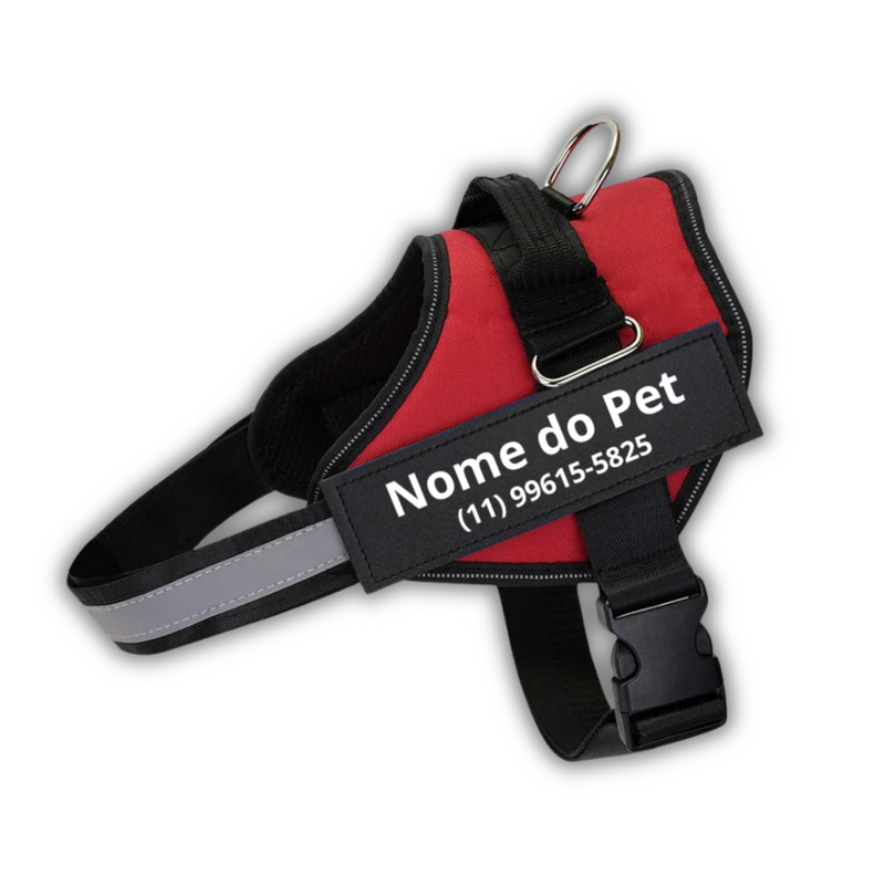 Peitoral personalizavél para pets