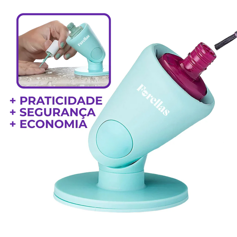 Porta Esmalte Portátil - Fixe e Pinte Sem Derramar Nada!