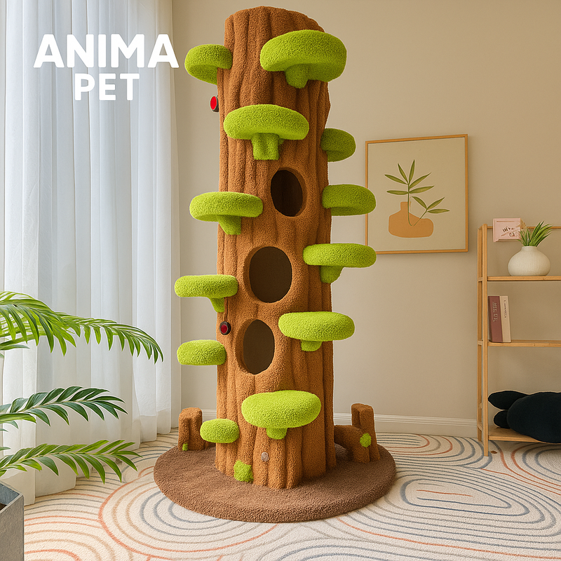 Torre PlayTree Pet  -  O Cantinho Perfeito para seu felino explorar, brincar e descansar.