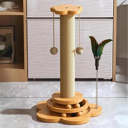 Arranhador interativo para gatos