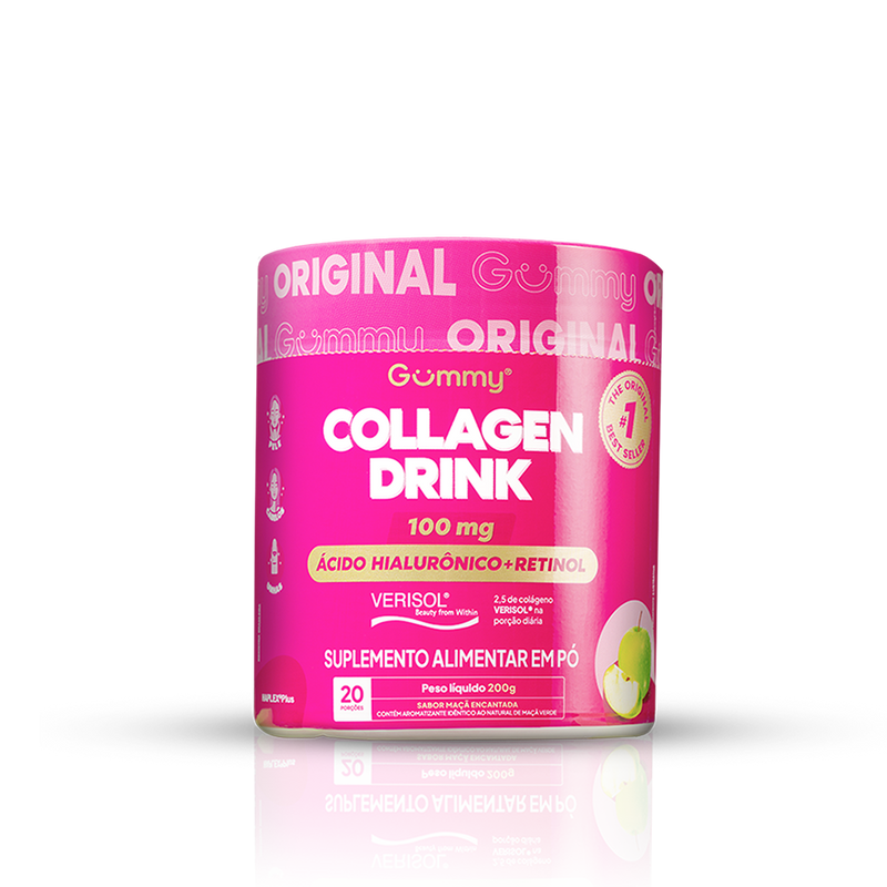 Gummy Colágeno Verisol Com Ácido Hialurônico e Retinol - Maçã verde