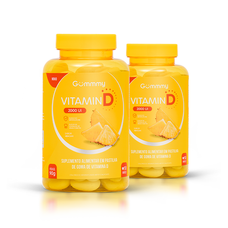 Gummy® Vitamina D Abacaxi - 90 g
