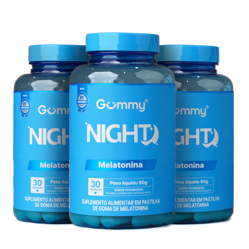 Gummy Night Melatonina® - Framboesa  90 g