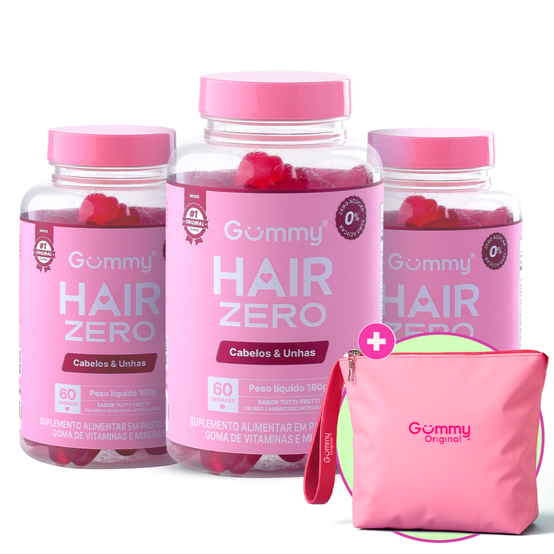 3 Gummy® Hair 180g + Necessaire