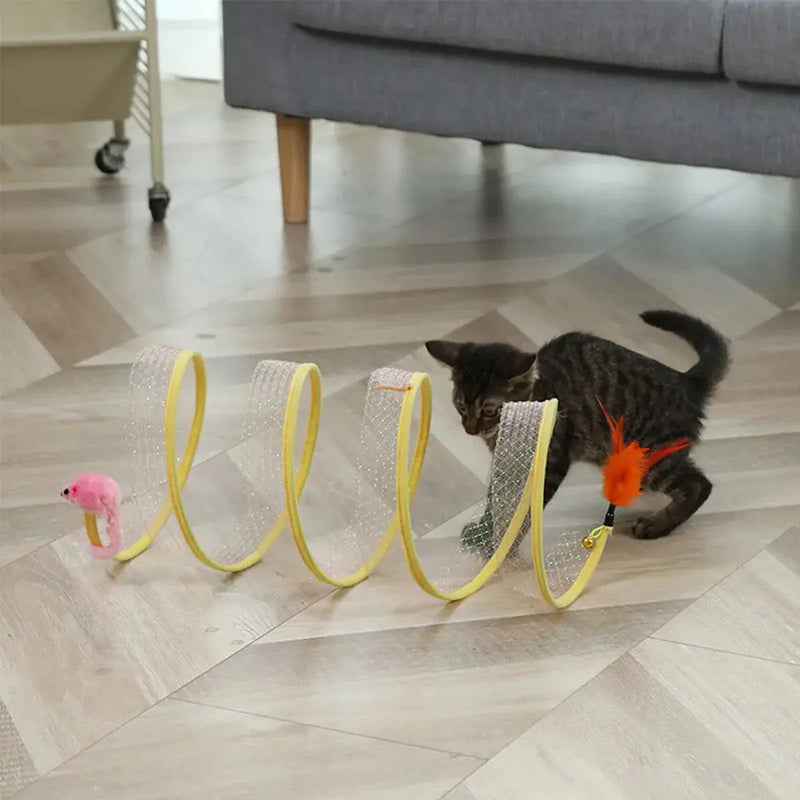 Túnel interativo para gatos