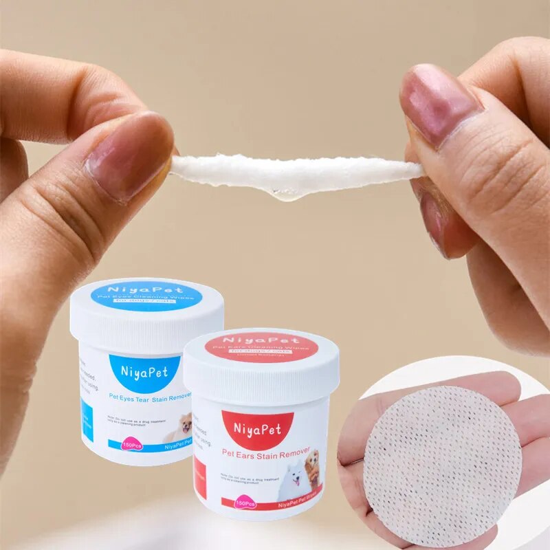 Lenço limpa lágrimas e remelas para pets