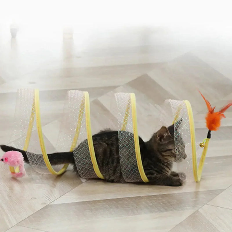 Túnel interativo para gatos