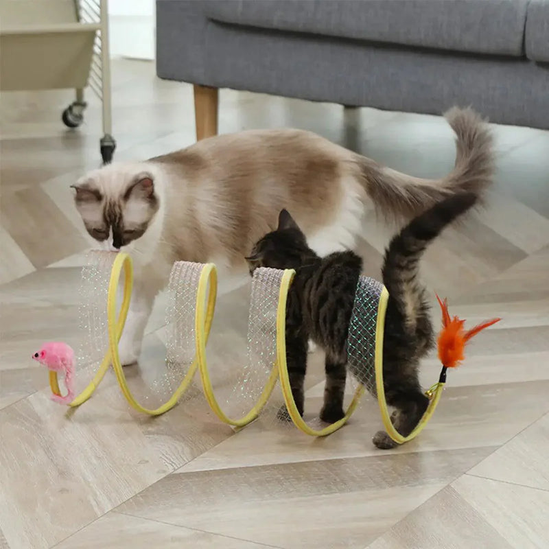 Túnel interativo para gatos