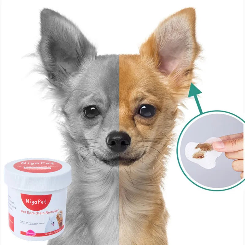 Lenço limpa lágrimas e remelas para pets