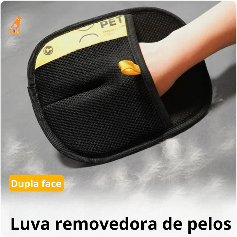 Luva removedora de pelos