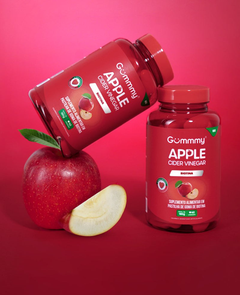 Gummy® Vinagre de Maçã - Inibidor de apetite natural em Goma - 3 Potes