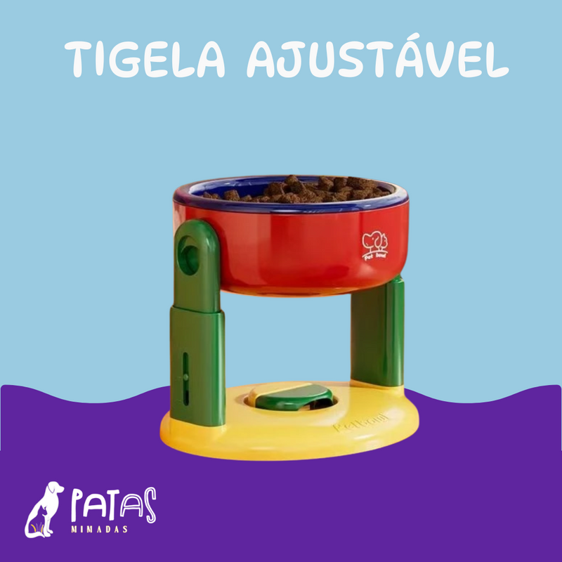 Tigela alta ajustável para pets